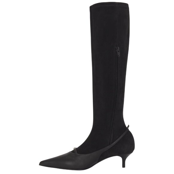 Magda Butrym Knee High Boots in Black 39 With Box Womens Suede Leather - Picture 5 of 13